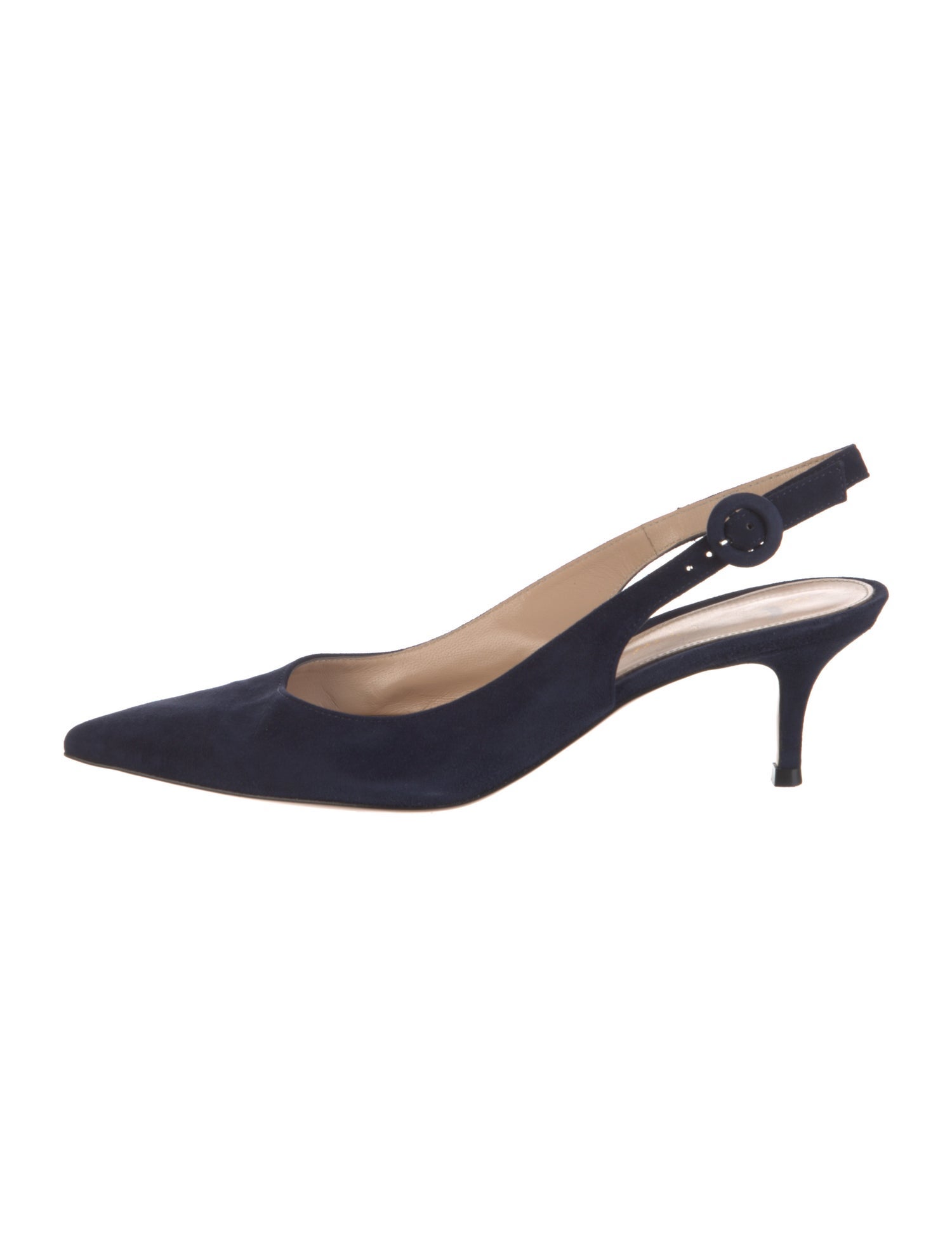 Gianvito Rossi Suede Slingback Pumps