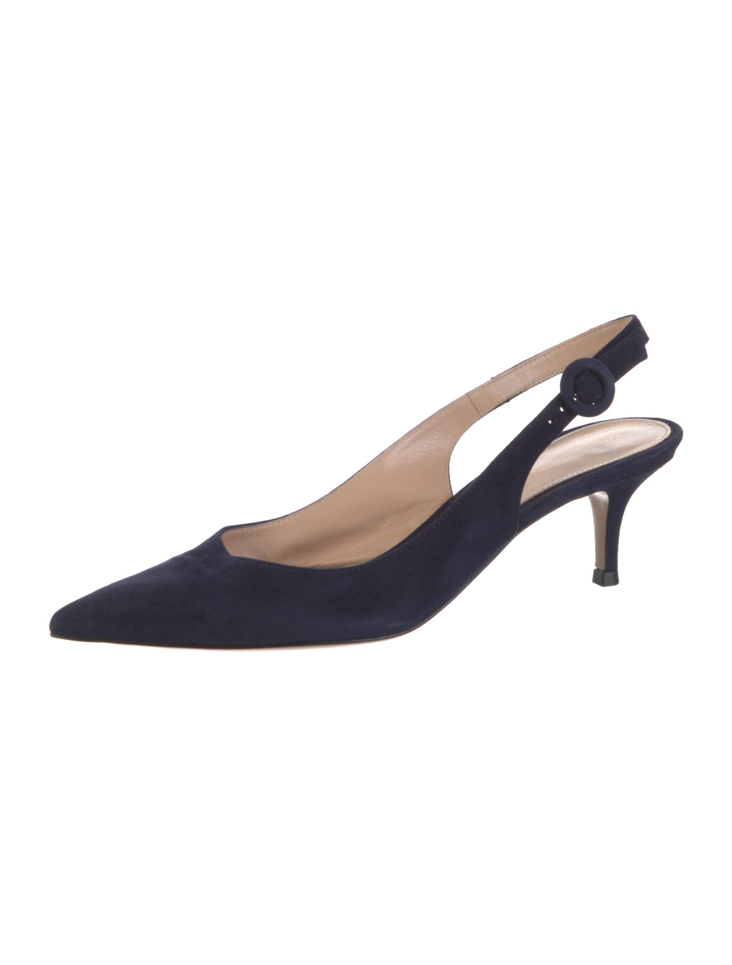 Gianvito Rossi Suede Slingback Pumps