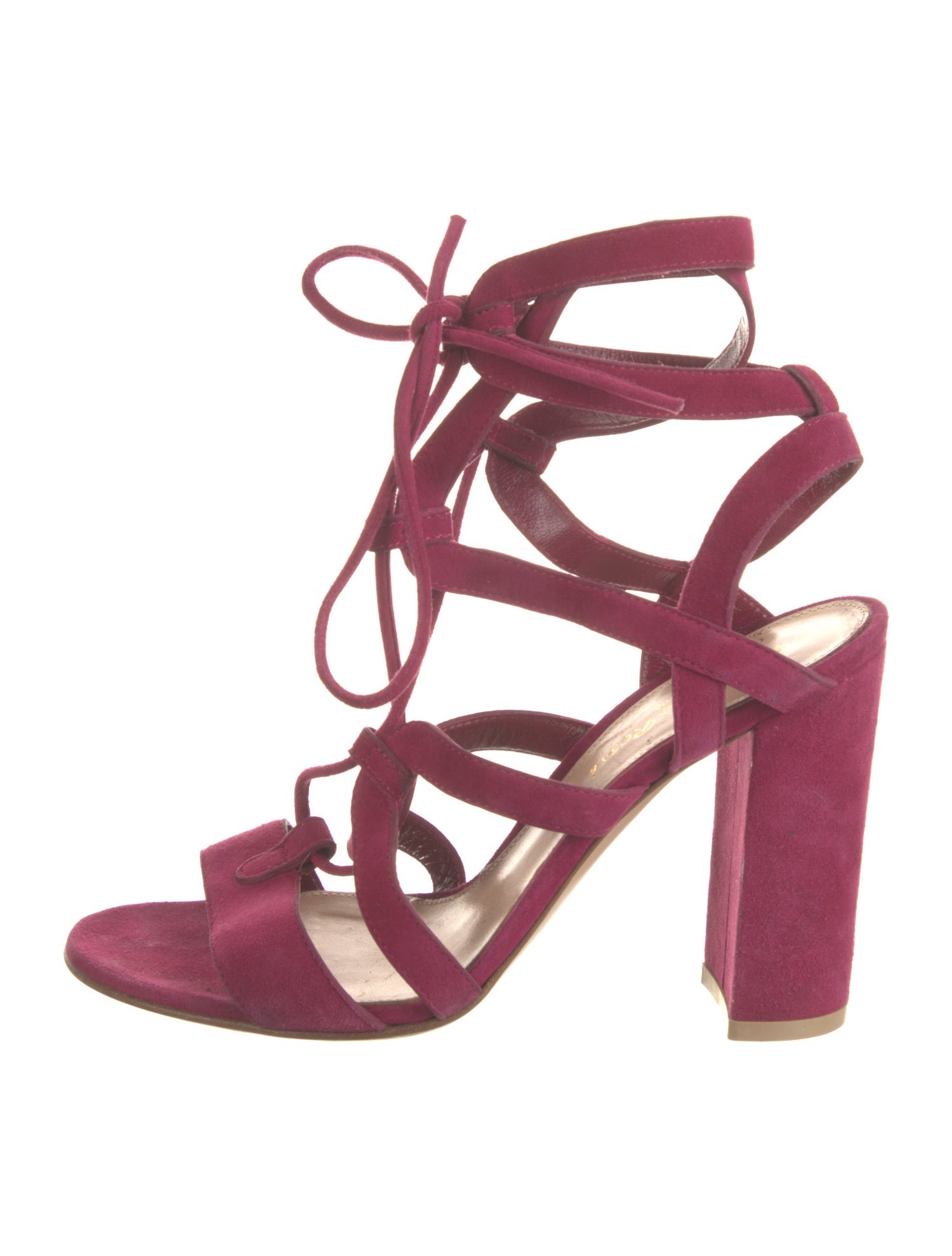 Gianvito Rossi Suede Gladiator Sandals