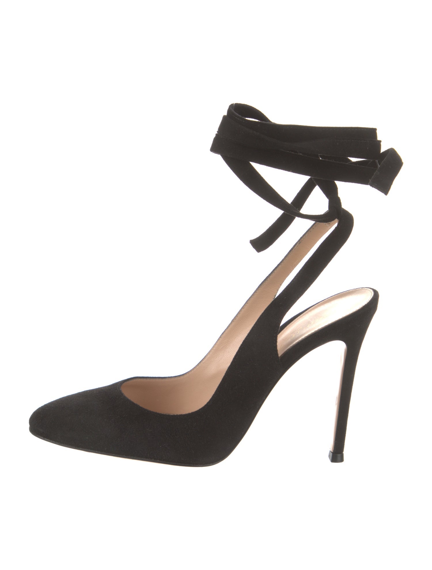 Gianvito Rossi Suede Slingback Pumps