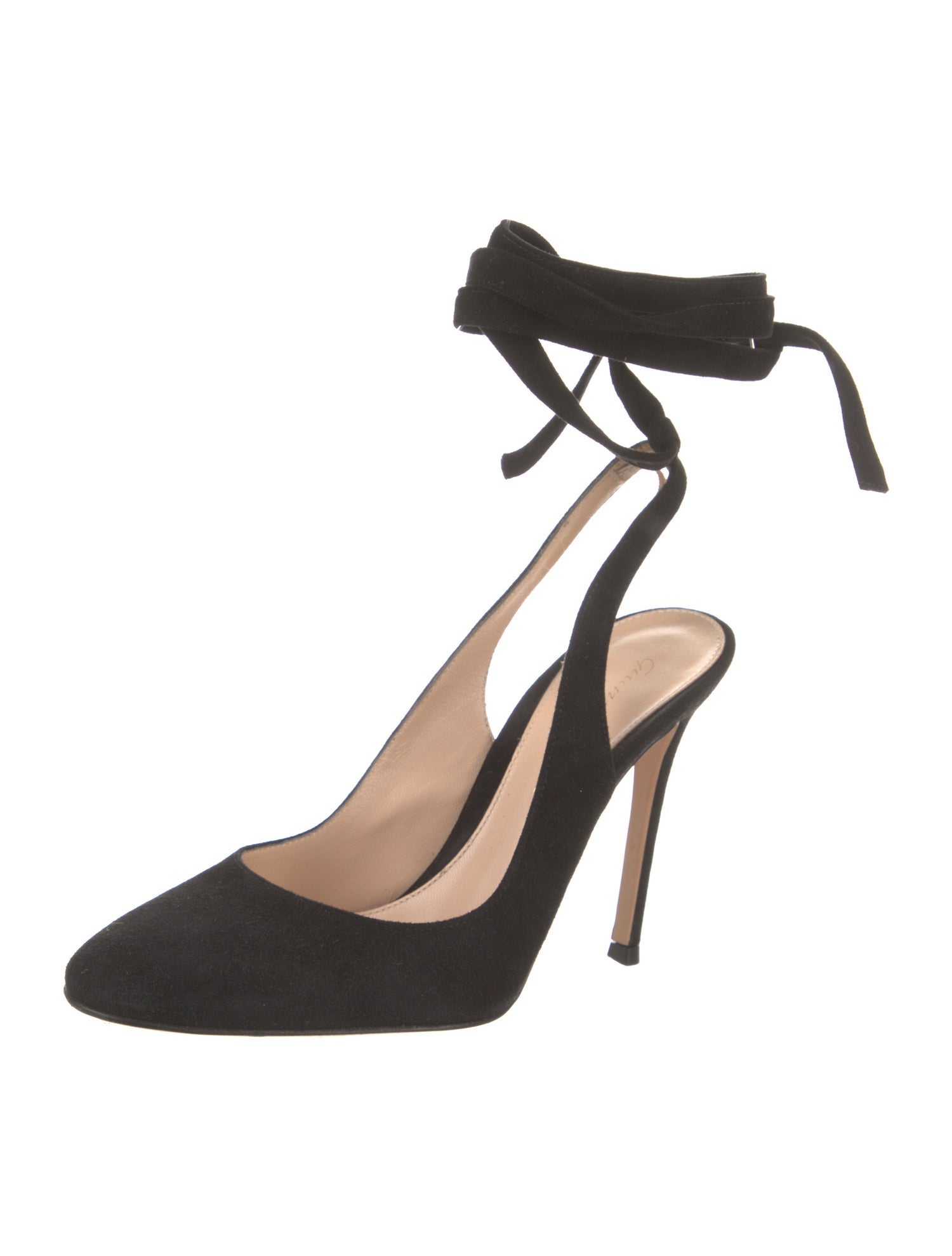 Gianvito Rossi Suede Slingback Pumps
