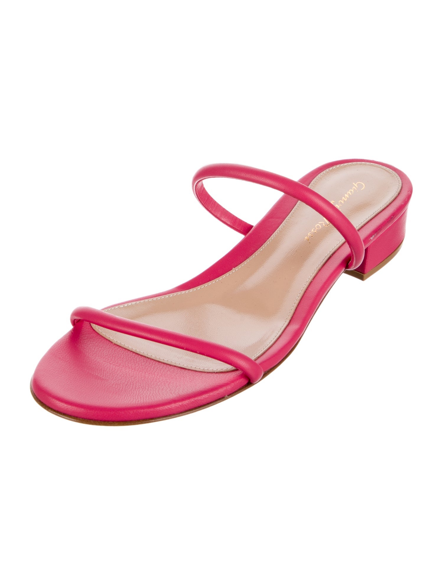 Gianvito Rossi Leather Slides