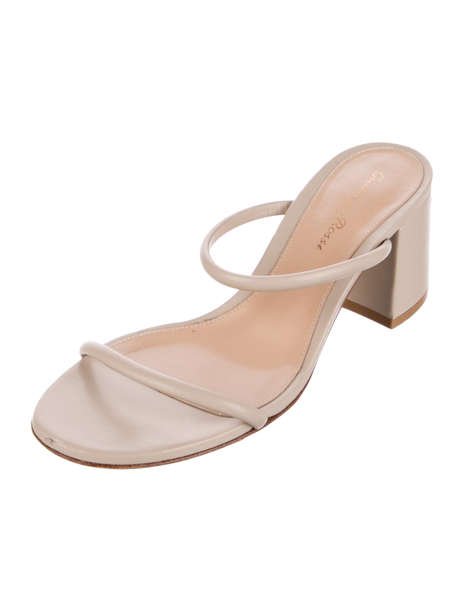 Gianvito Rossi Leather Slides