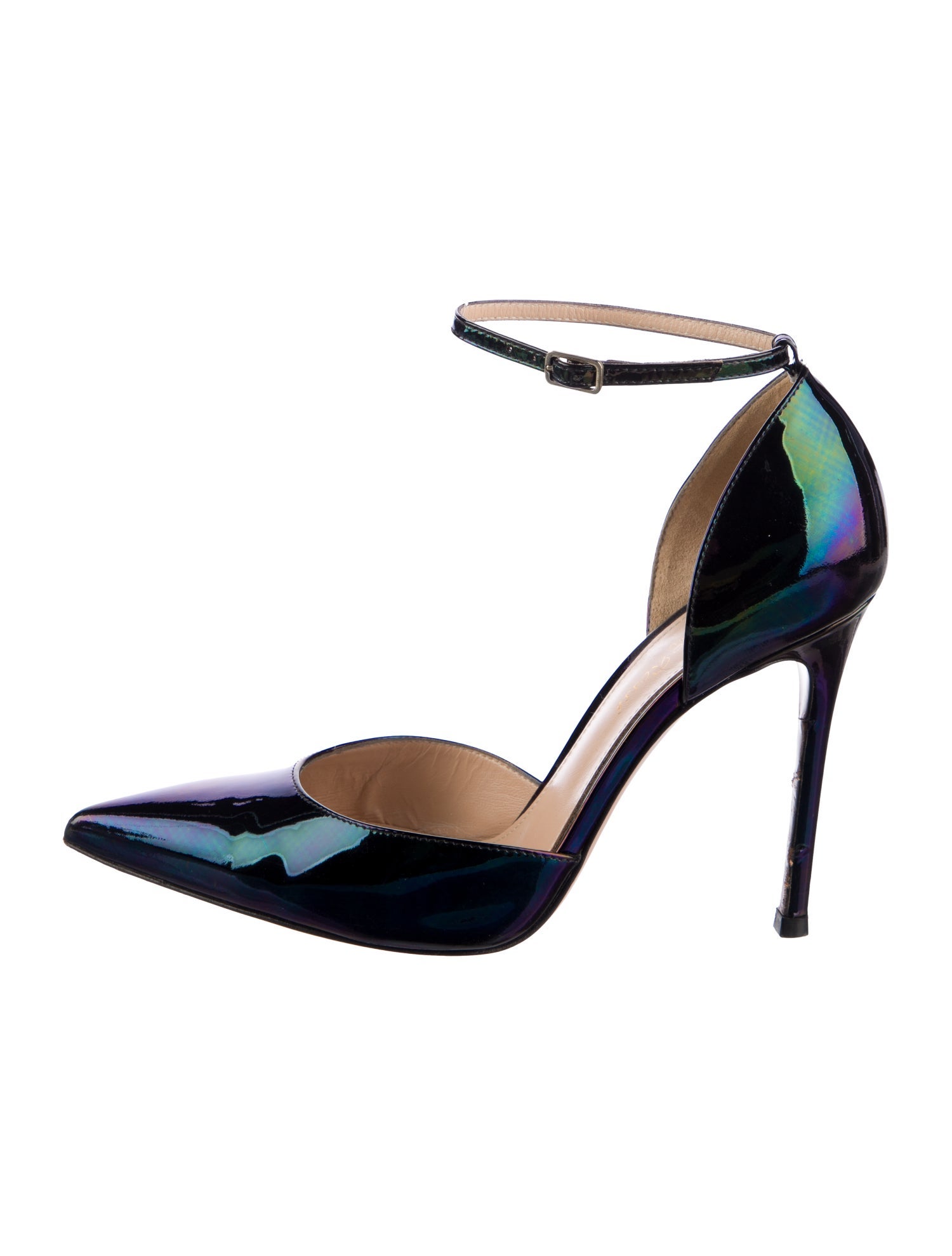 Gianvito Rossi Patent Leather D'Orsay Pumps