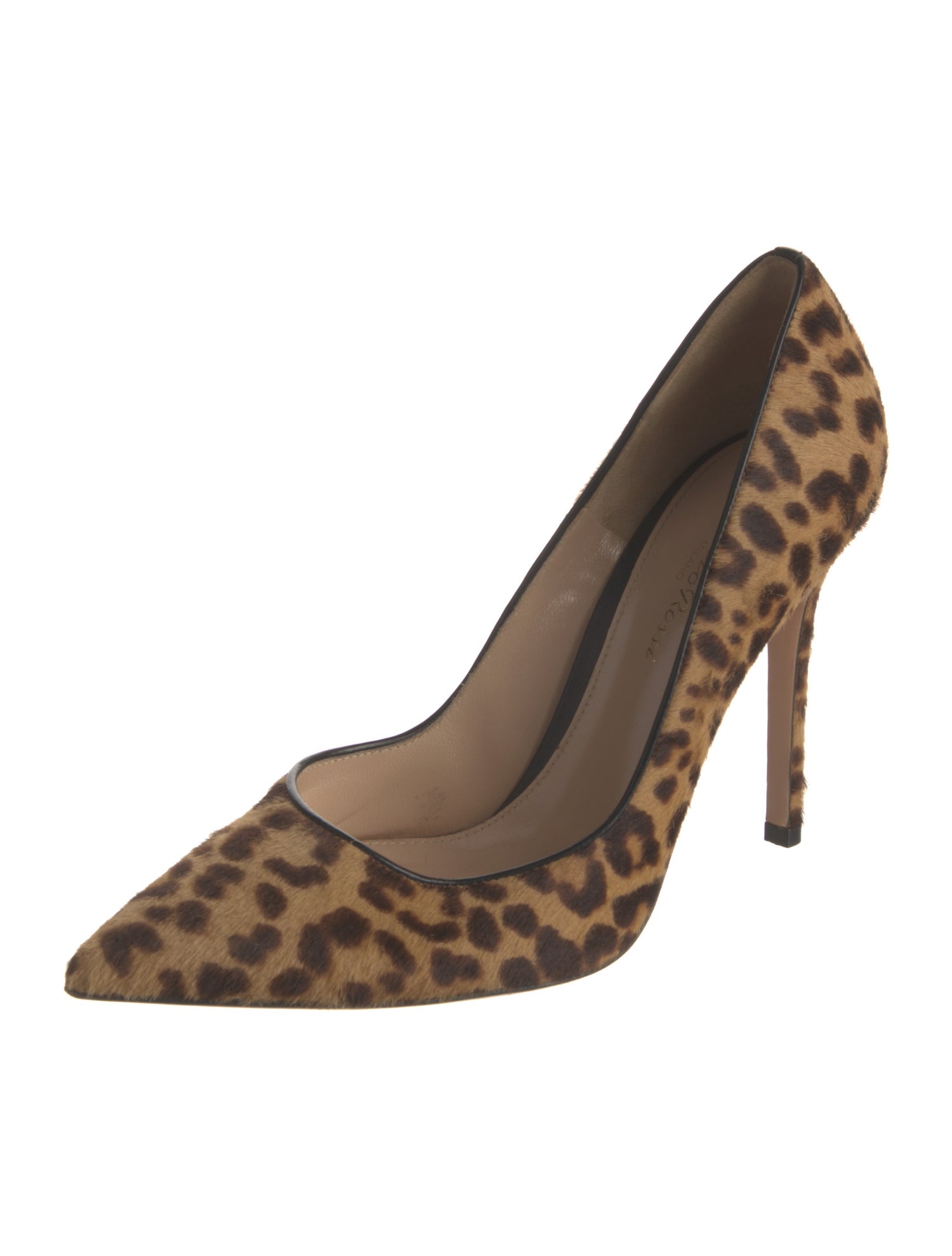 Gianvito Rossi Ponyhair Animal Print Pumps