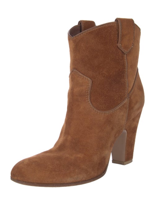 Gianvito Rossi Suede Western Boots