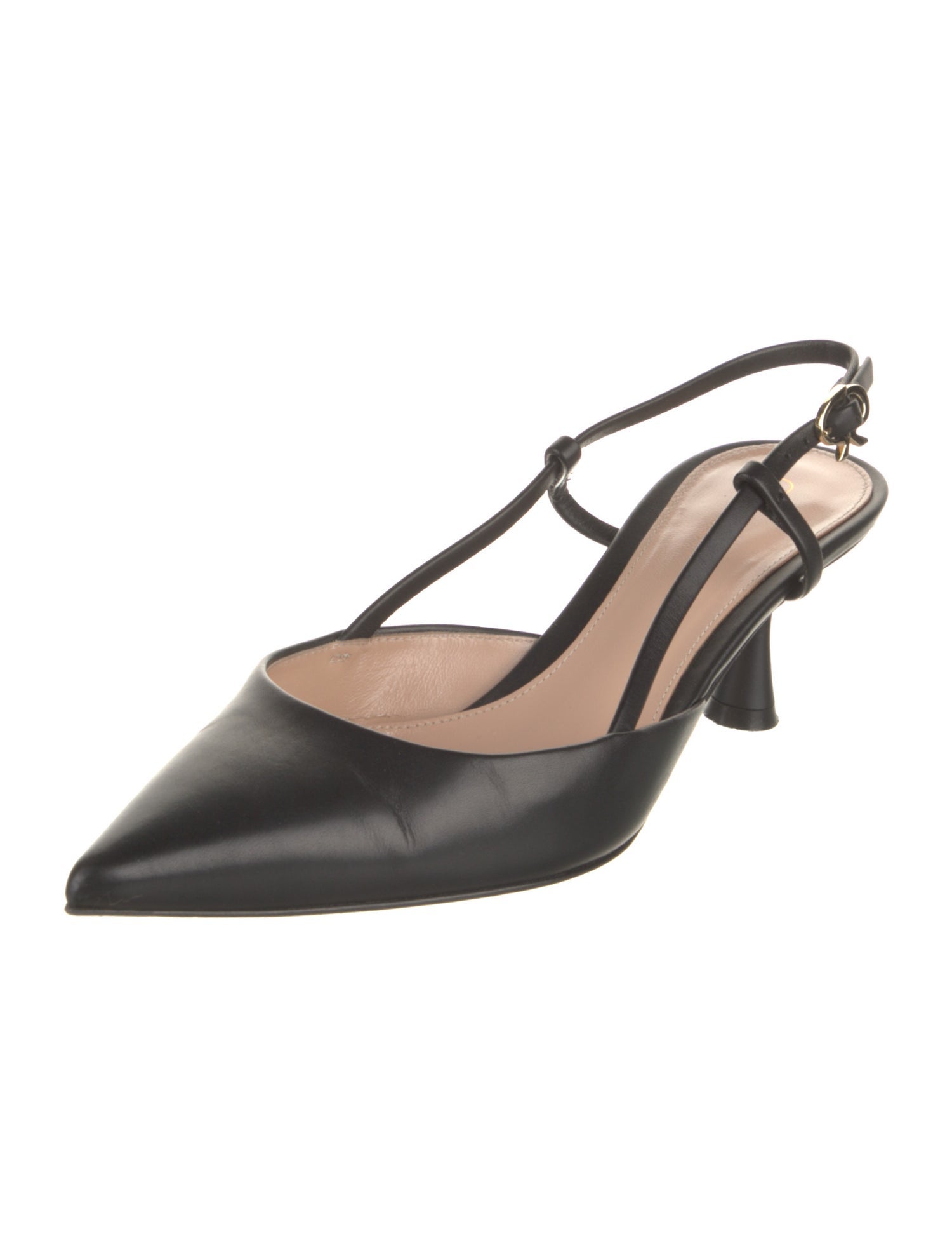 Gianvito Rossi Leather Slingback Pumps