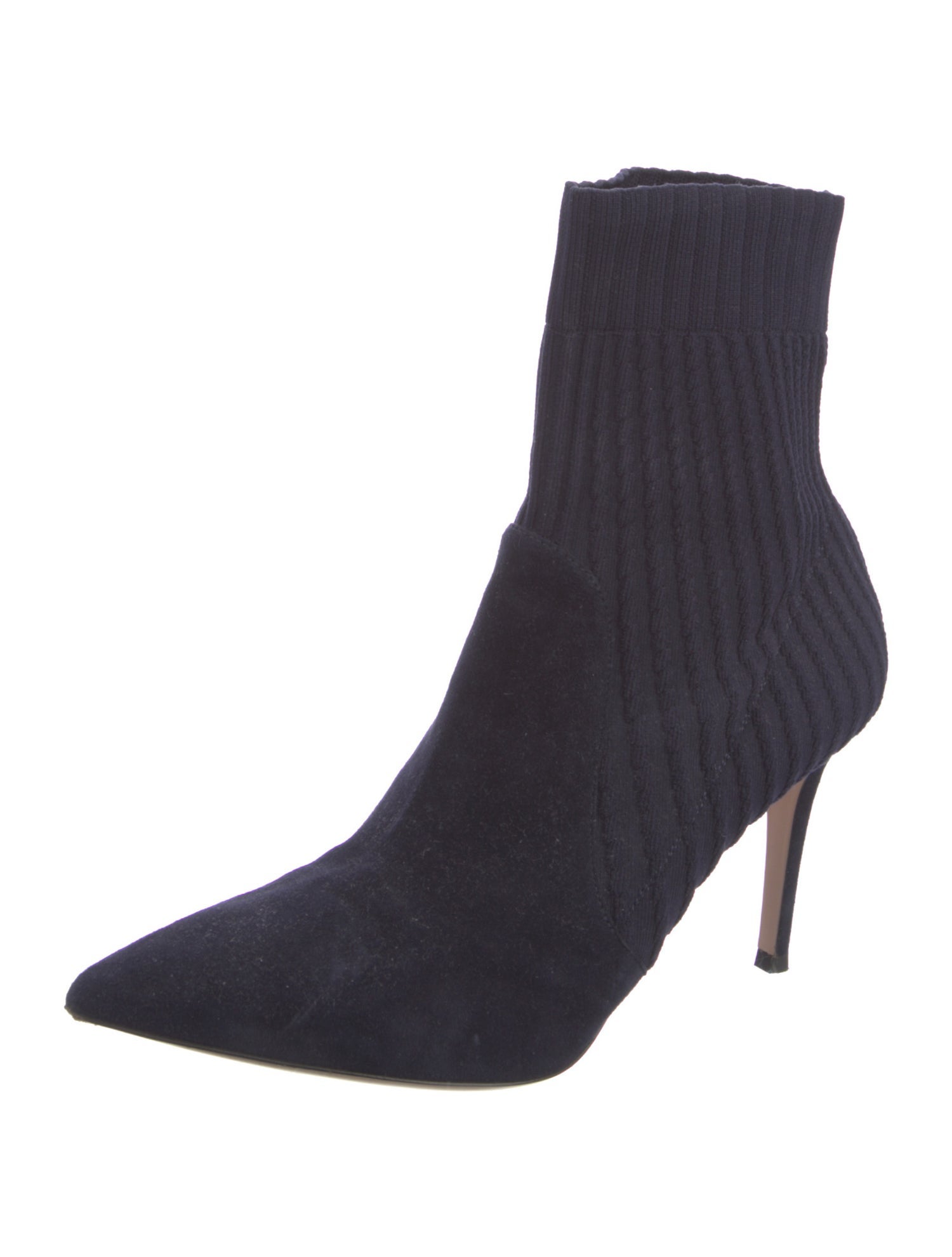 Gianvito Rossi Suede Sock Boots