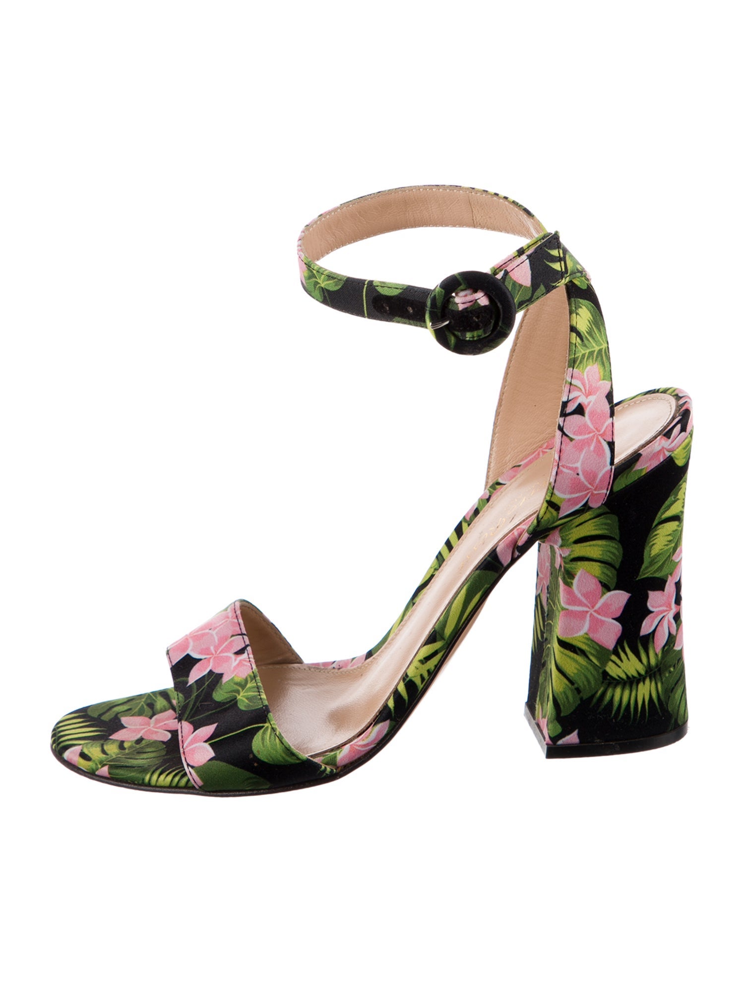 Gianvito Rossi Floral Print Sandals