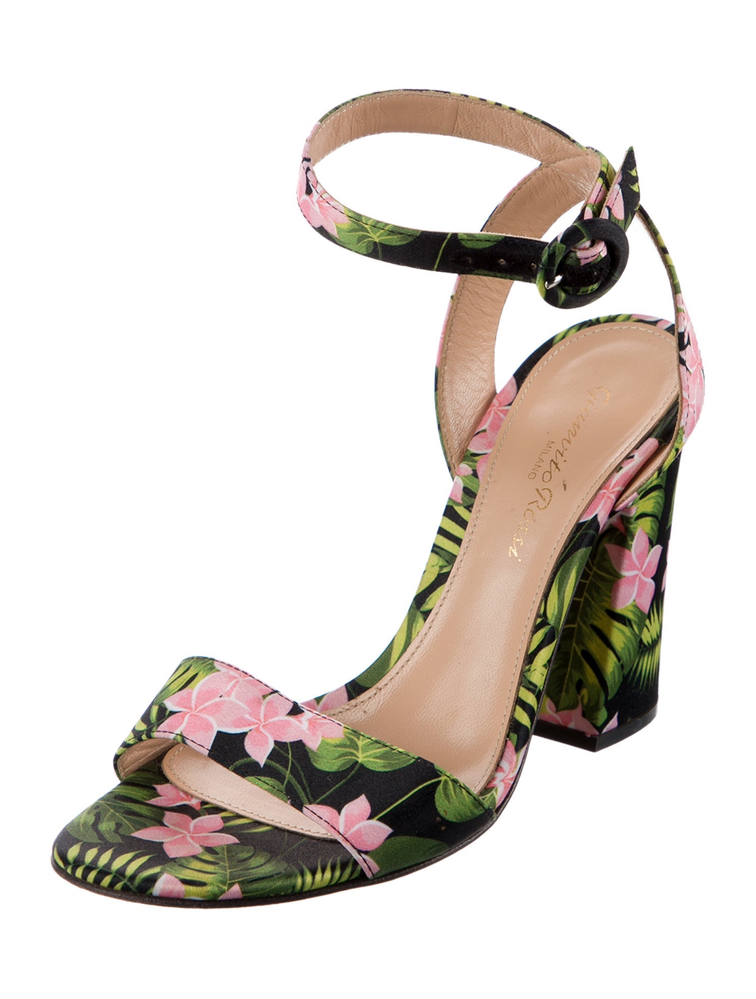 Gianvito Rossi Floral Print Sandals