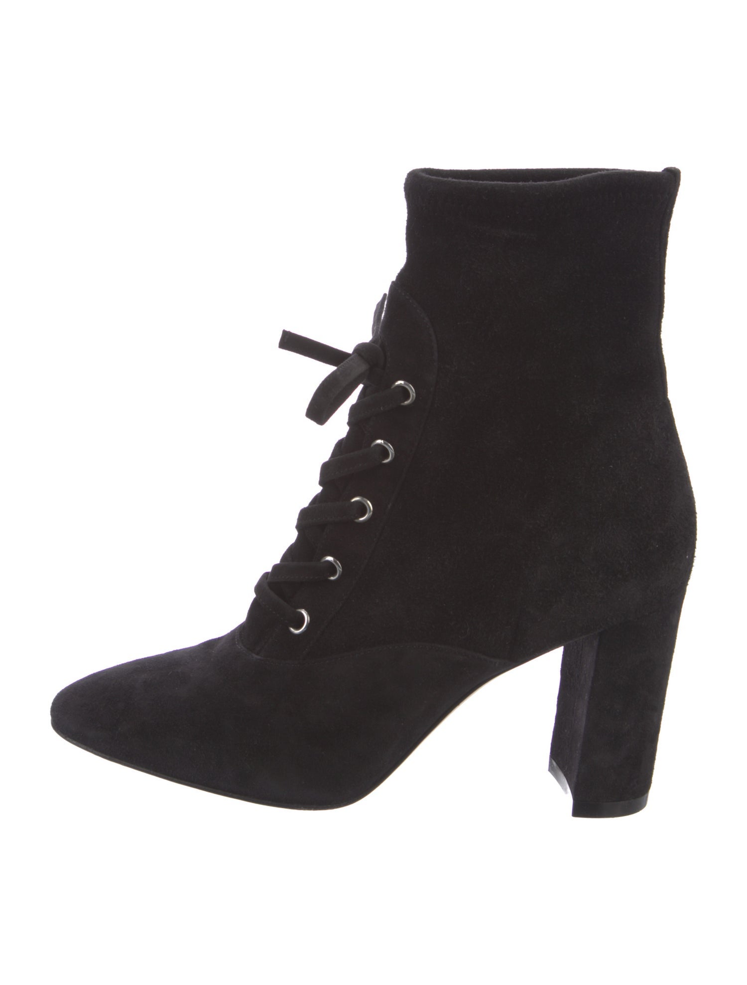 Gianvito Rossi Suede Lace-Up Boots