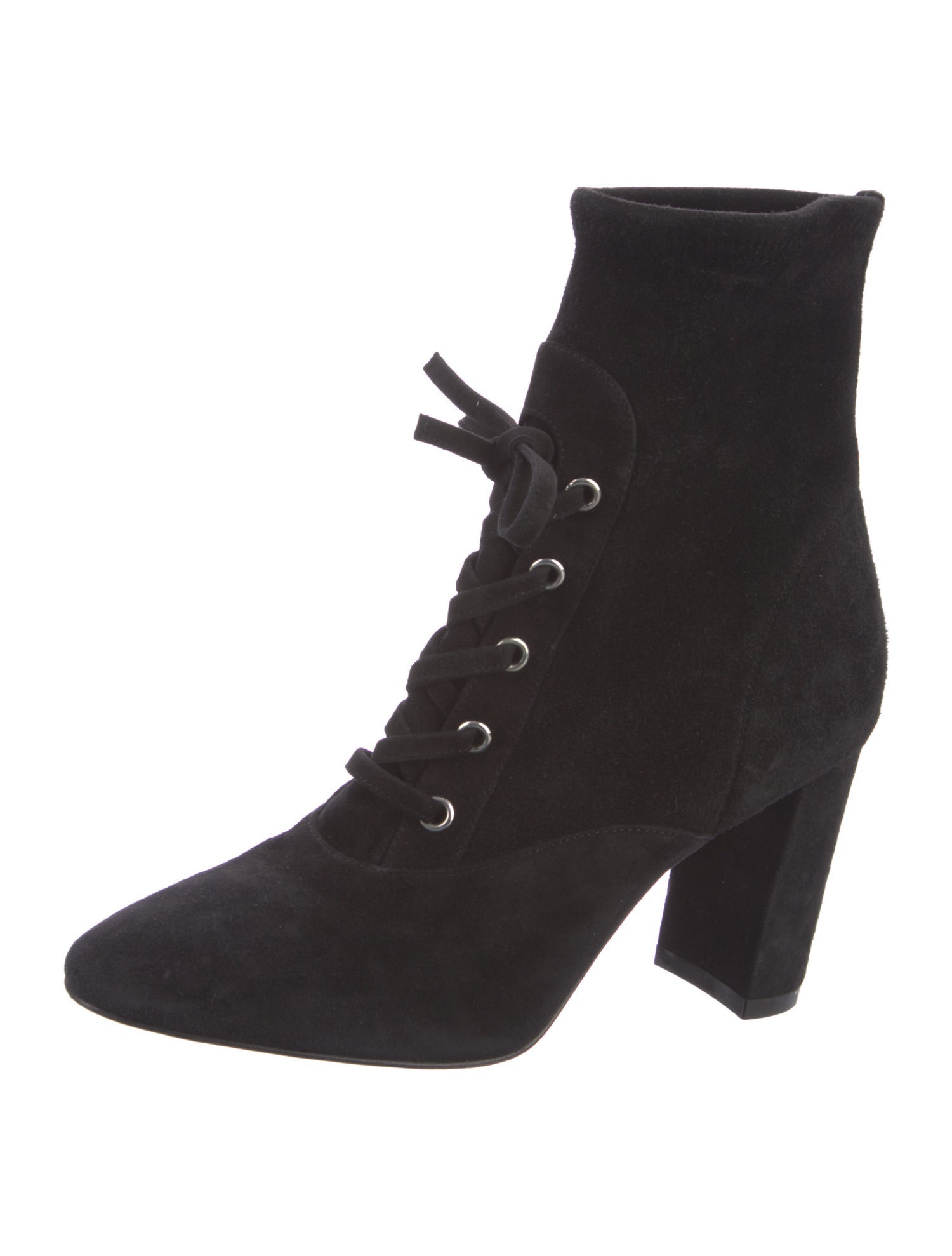 Gianvito Rossi Suede Lace-Up Boots