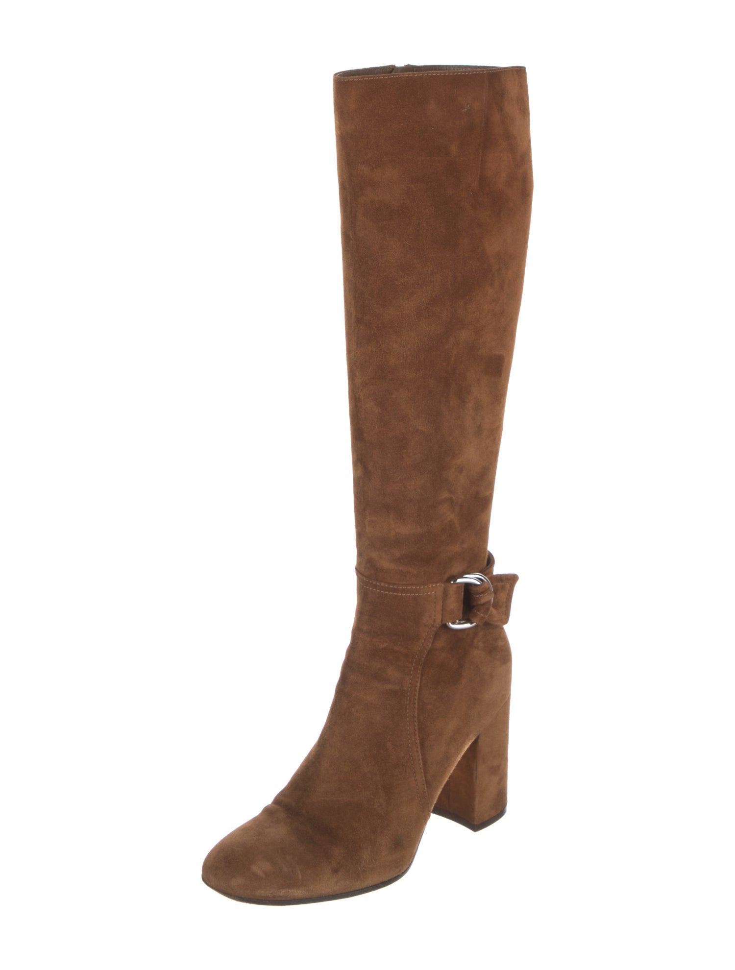 Gianvito Rossi Suede Riding Boots