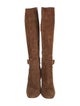Gianvito Rossi Suede Riding Boots