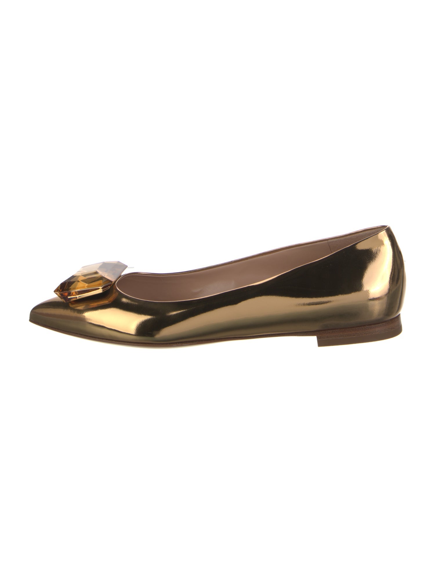 Gianvito Rossi Patent Leather Ballet Flats
