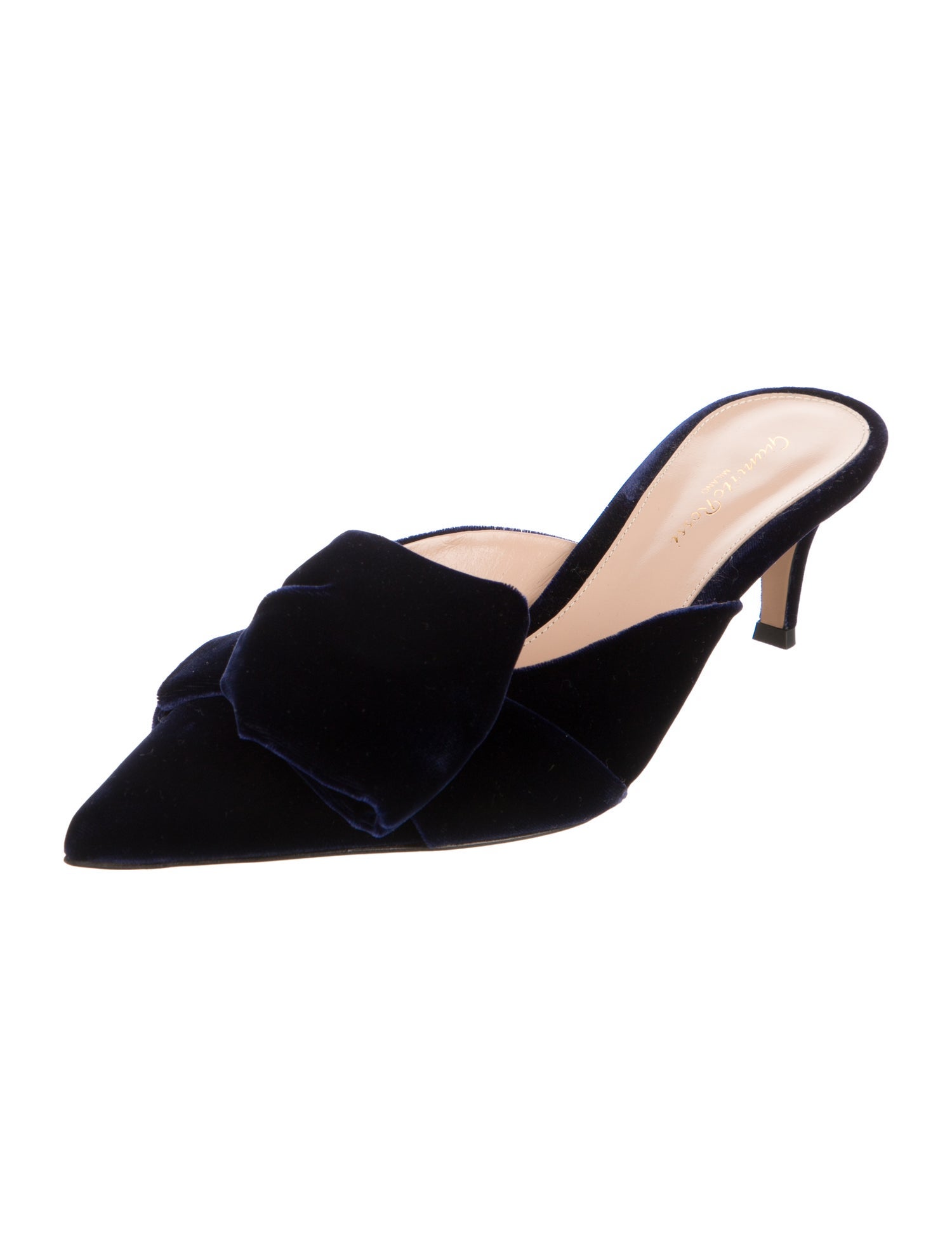 Gianvito Rossi Velvet Mules