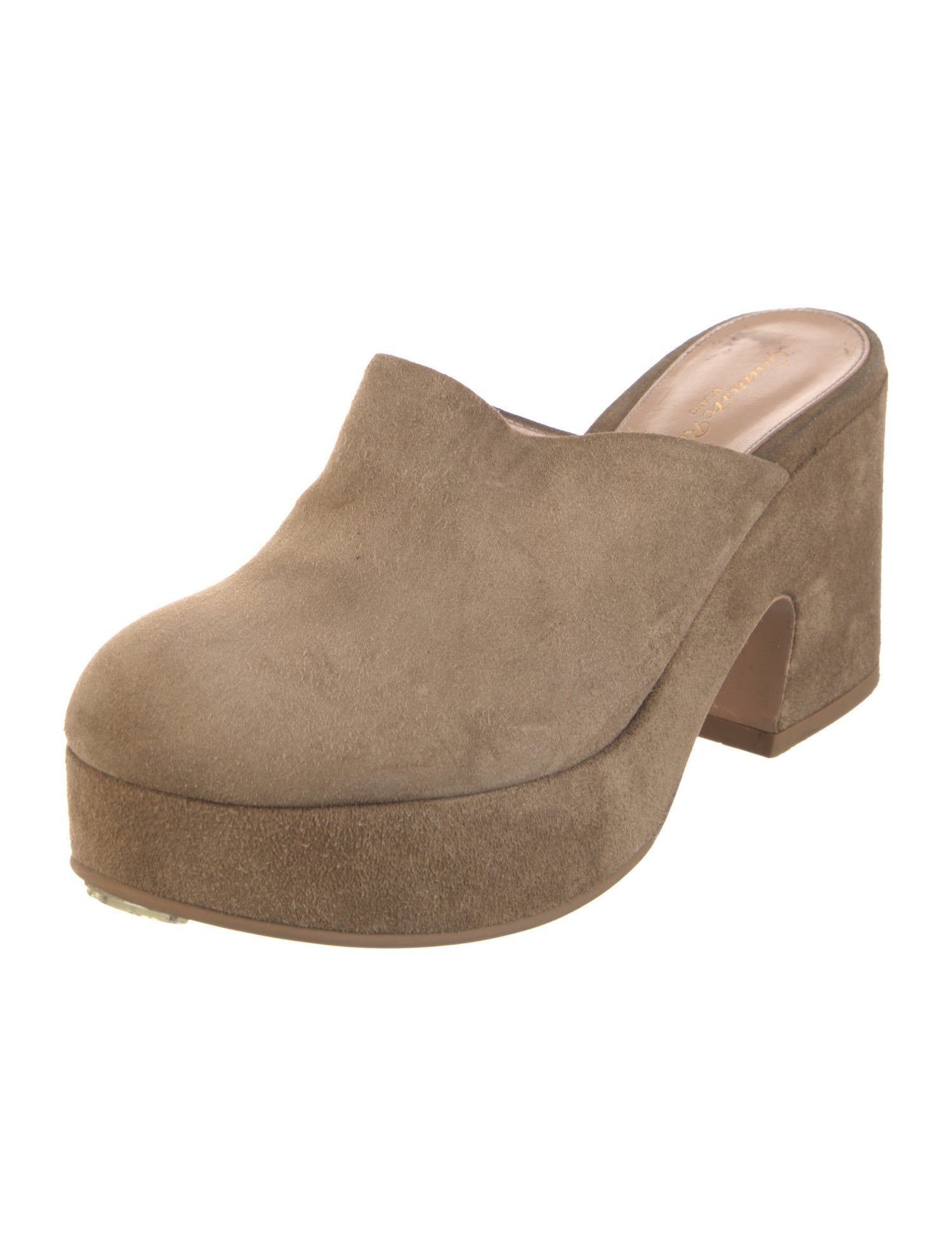 Gianvito Rossi Suede Mules