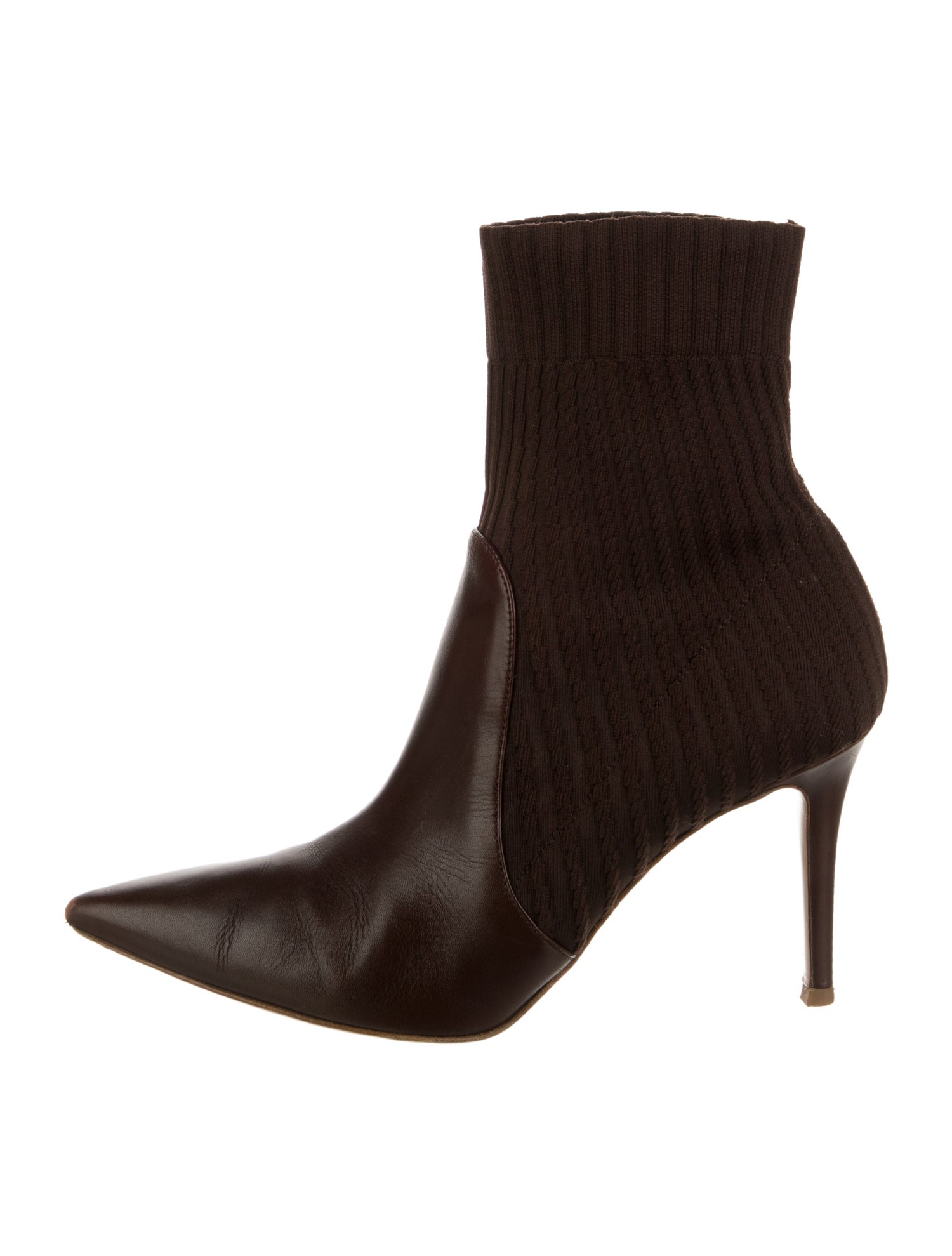 Gianvito Rossi Leather Sock Boots