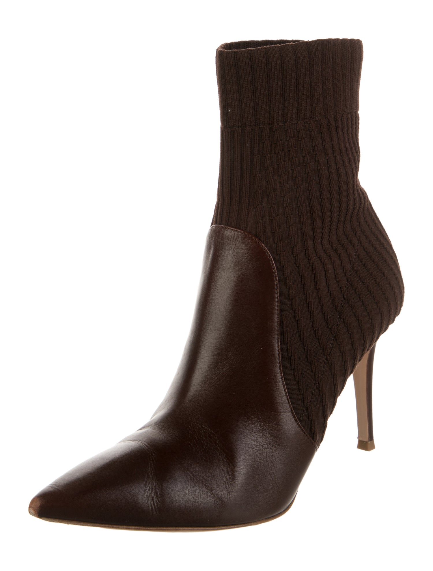 Gianvito Rossi Leather Sock Boots