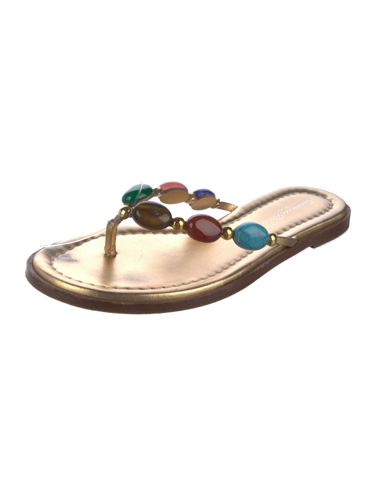 Gianvito Rossi Leather Slides