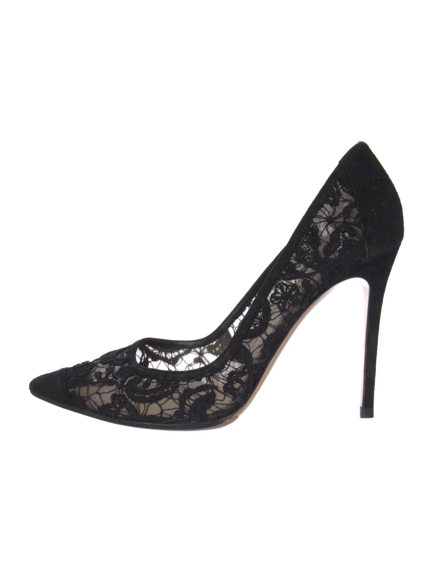 Gianvito Rossi Lace Lace Pattern Pumps