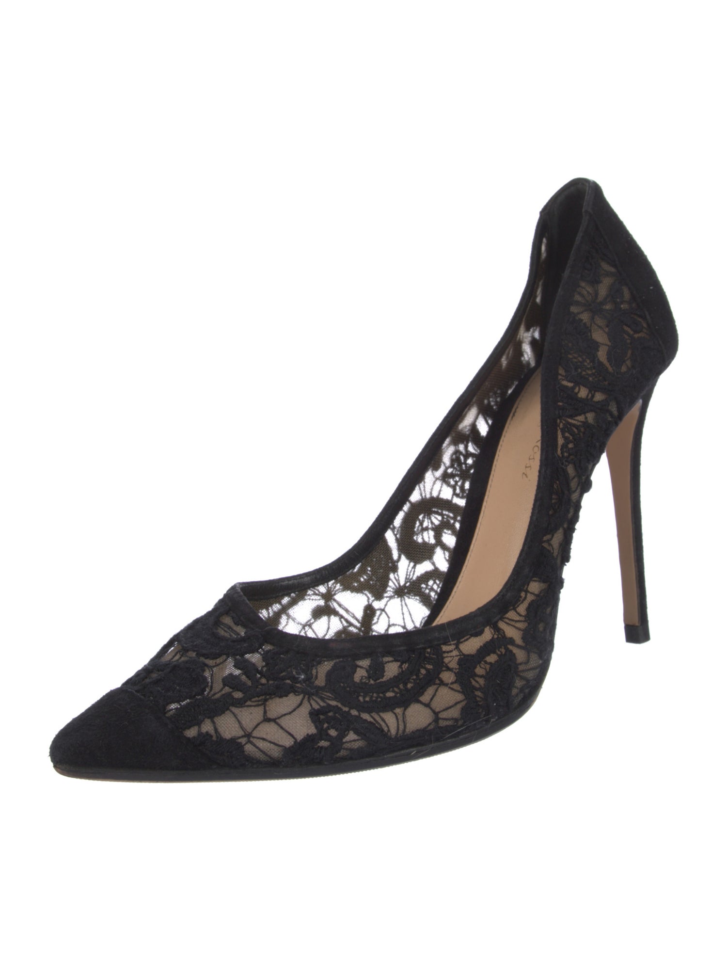 Gianvito Rossi Lace Lace Pattern Pumps