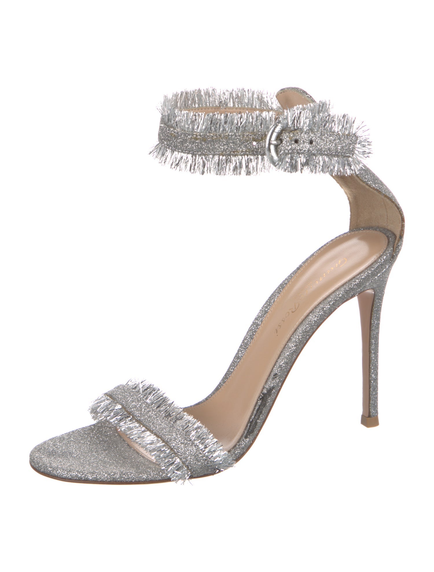 Gianvito Rossi Glitter Glitter Accents Sandals
