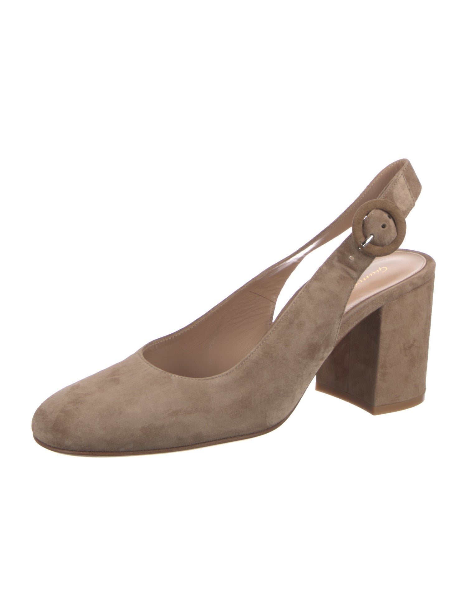 Gianvito Rossi Suede Slingback Pumps