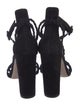 Gianvito Rossi Suede Braided Accents Sandals