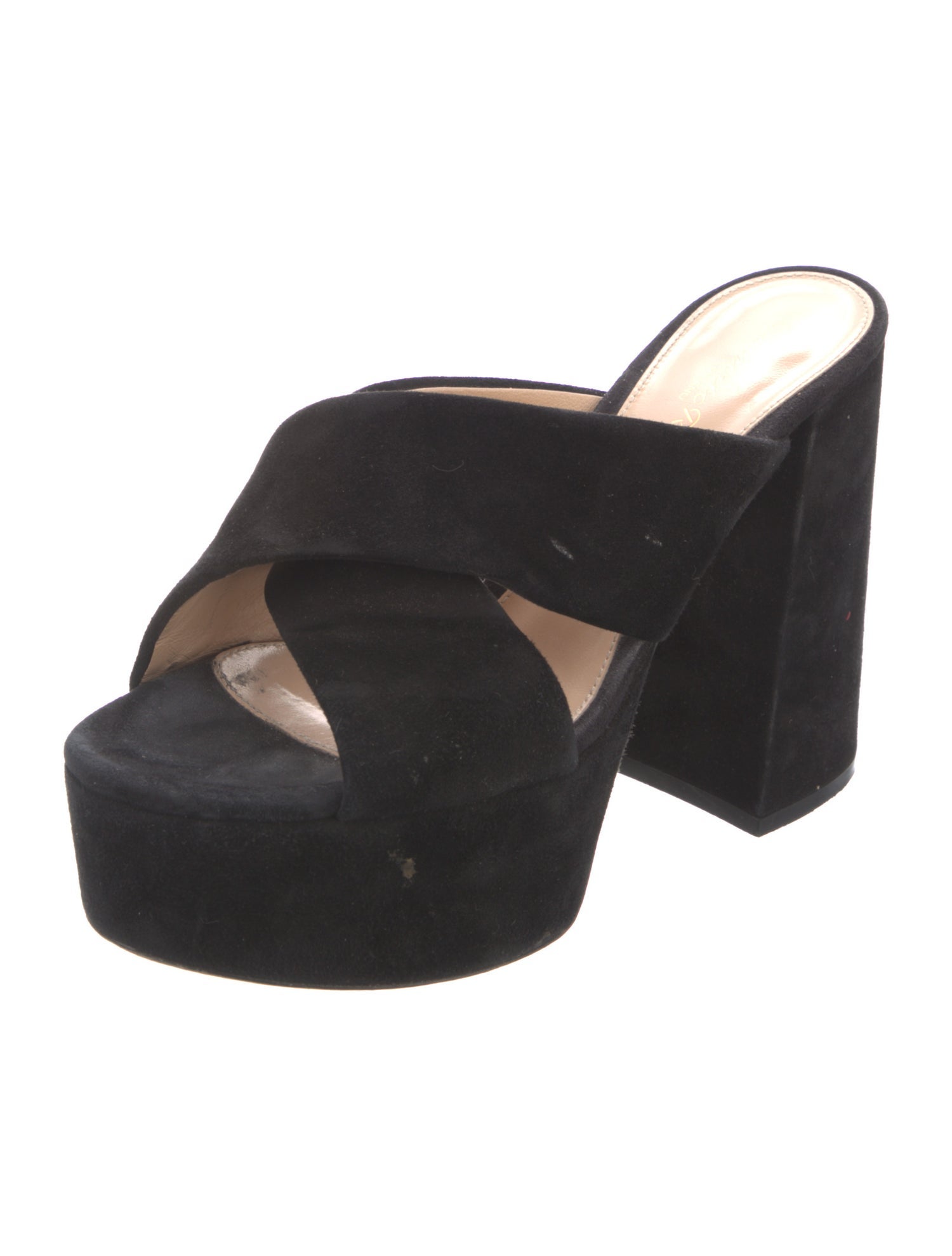 Gianvito Rossi Suede Slides