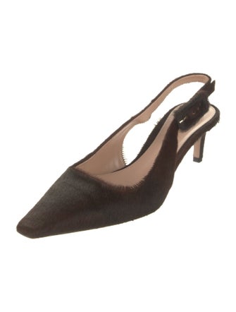 Gianvito Rossi Ponyhair Slingback Pumps