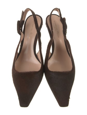 Gianvito Rossi Ponyhair Slingback Pumps