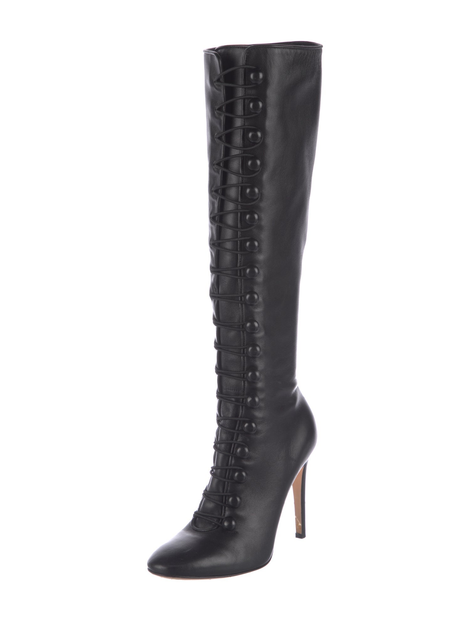 Gianvito Rossi Leather Lace-Up Boots