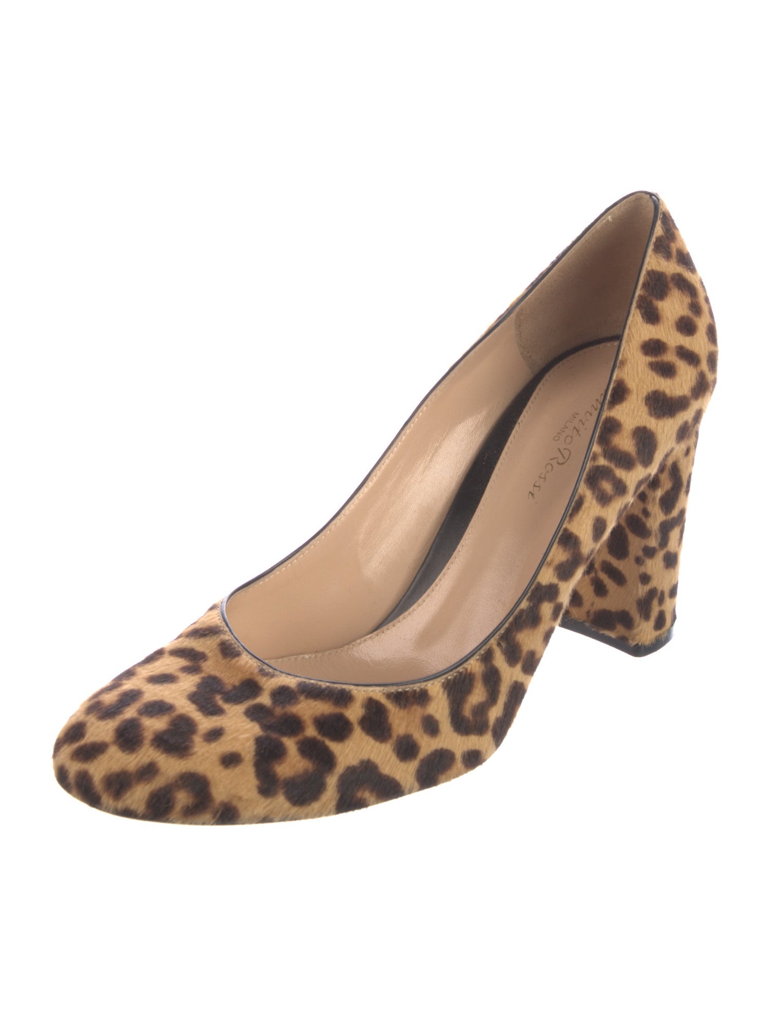 Gianvito Rossi Ponyhair Animal Print Pumps