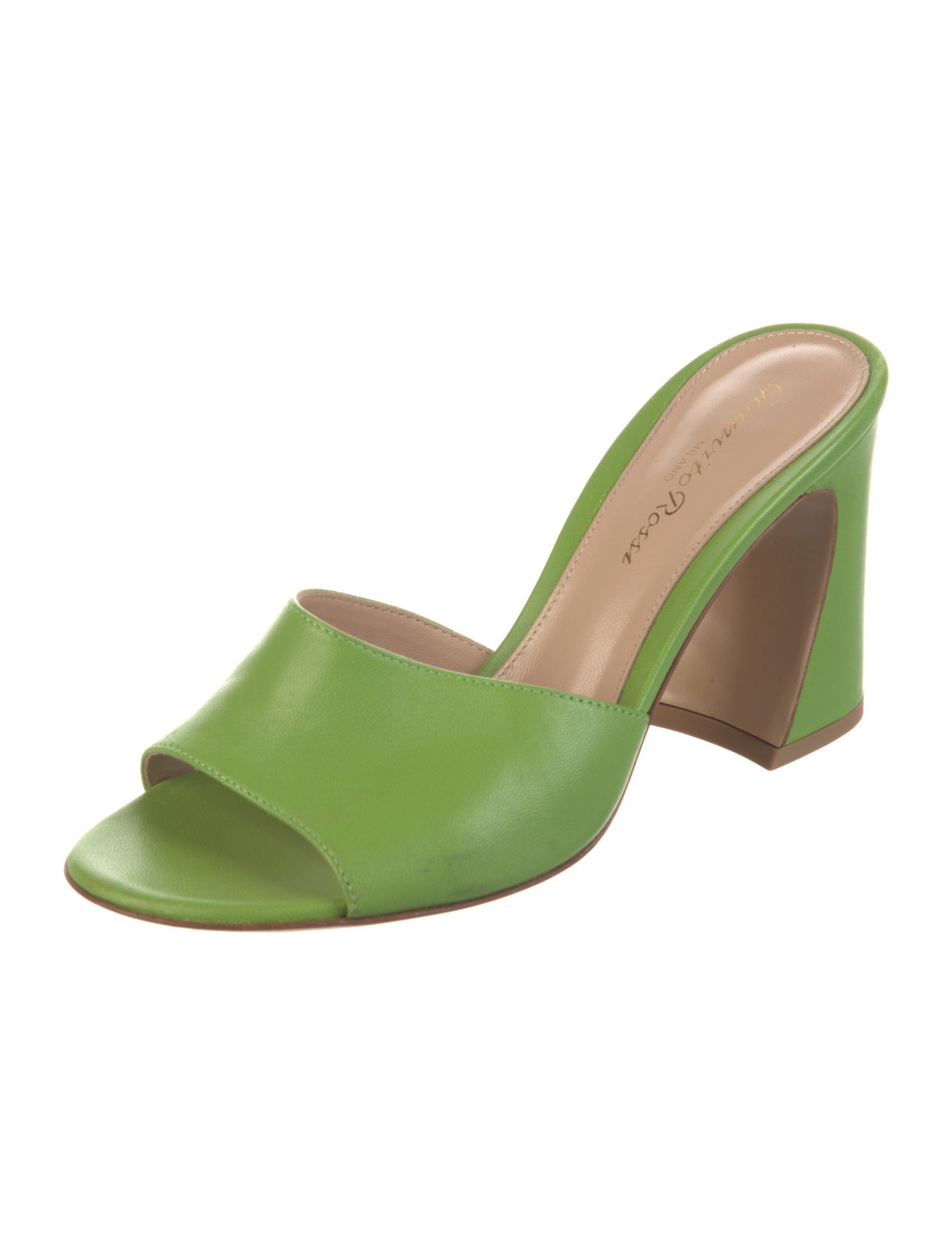 Gianvito Rossi Leather Slides