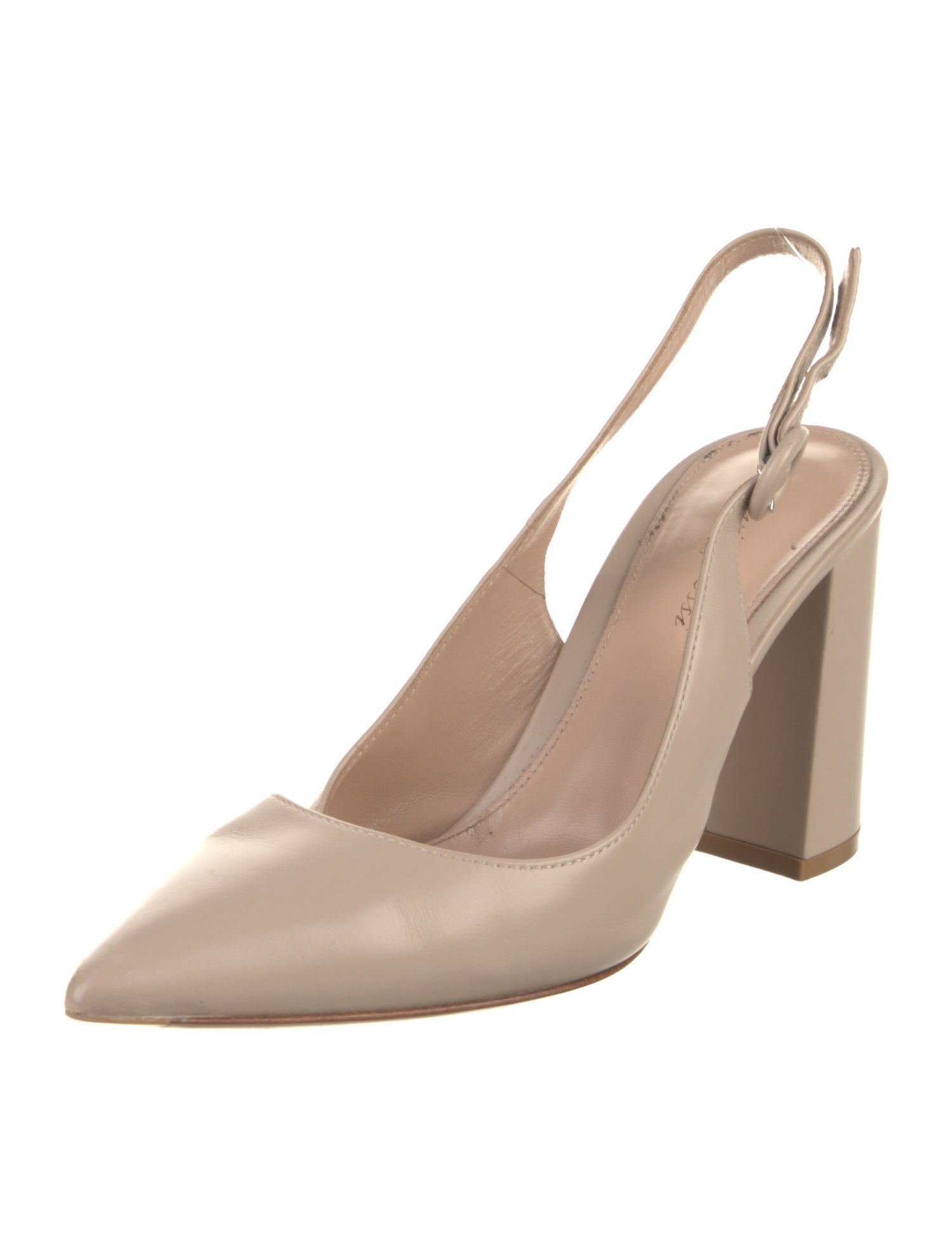 Gianvito Rossi Leather Slingback Pumps