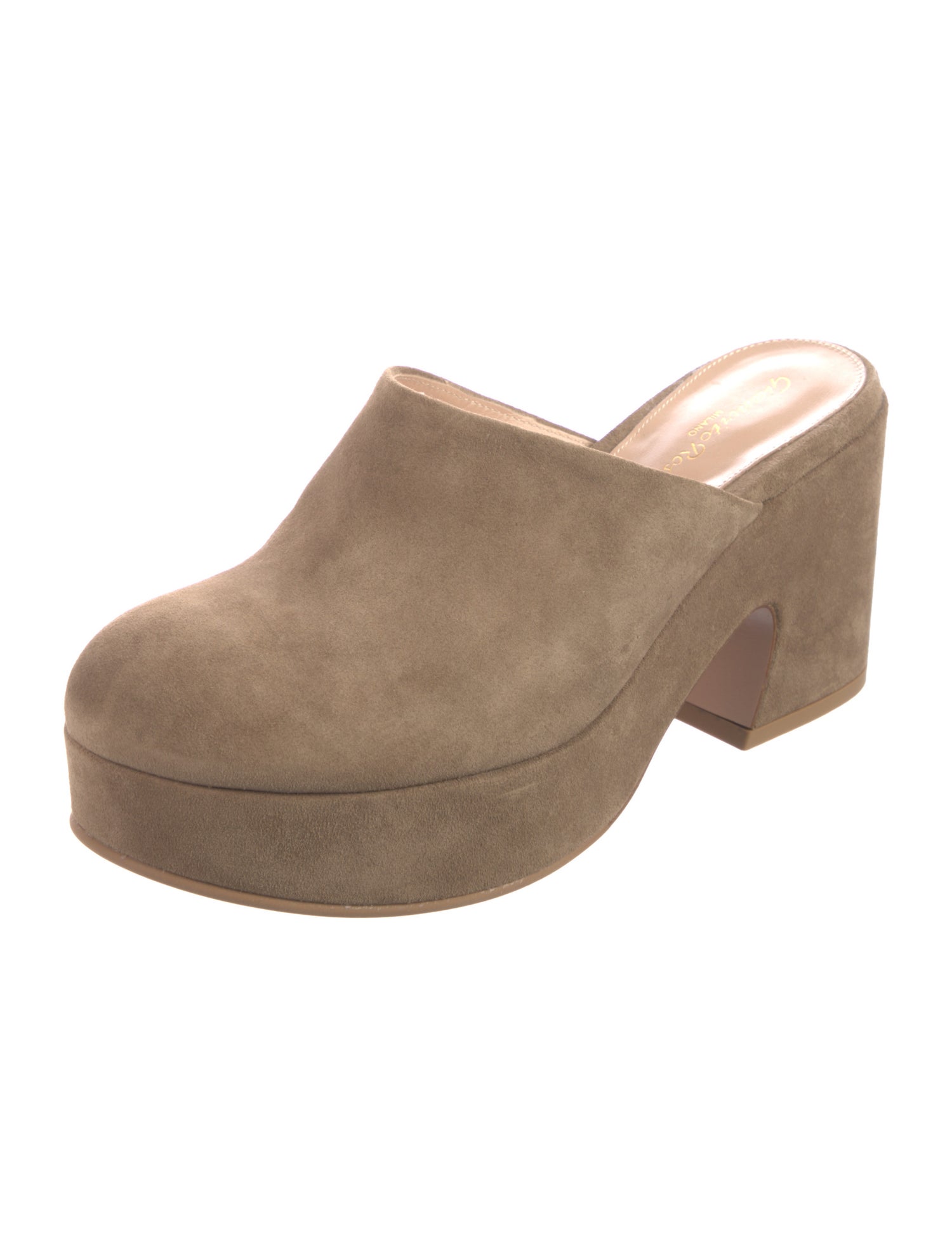 Gianvito Rossi Suede Mules w/ Tags