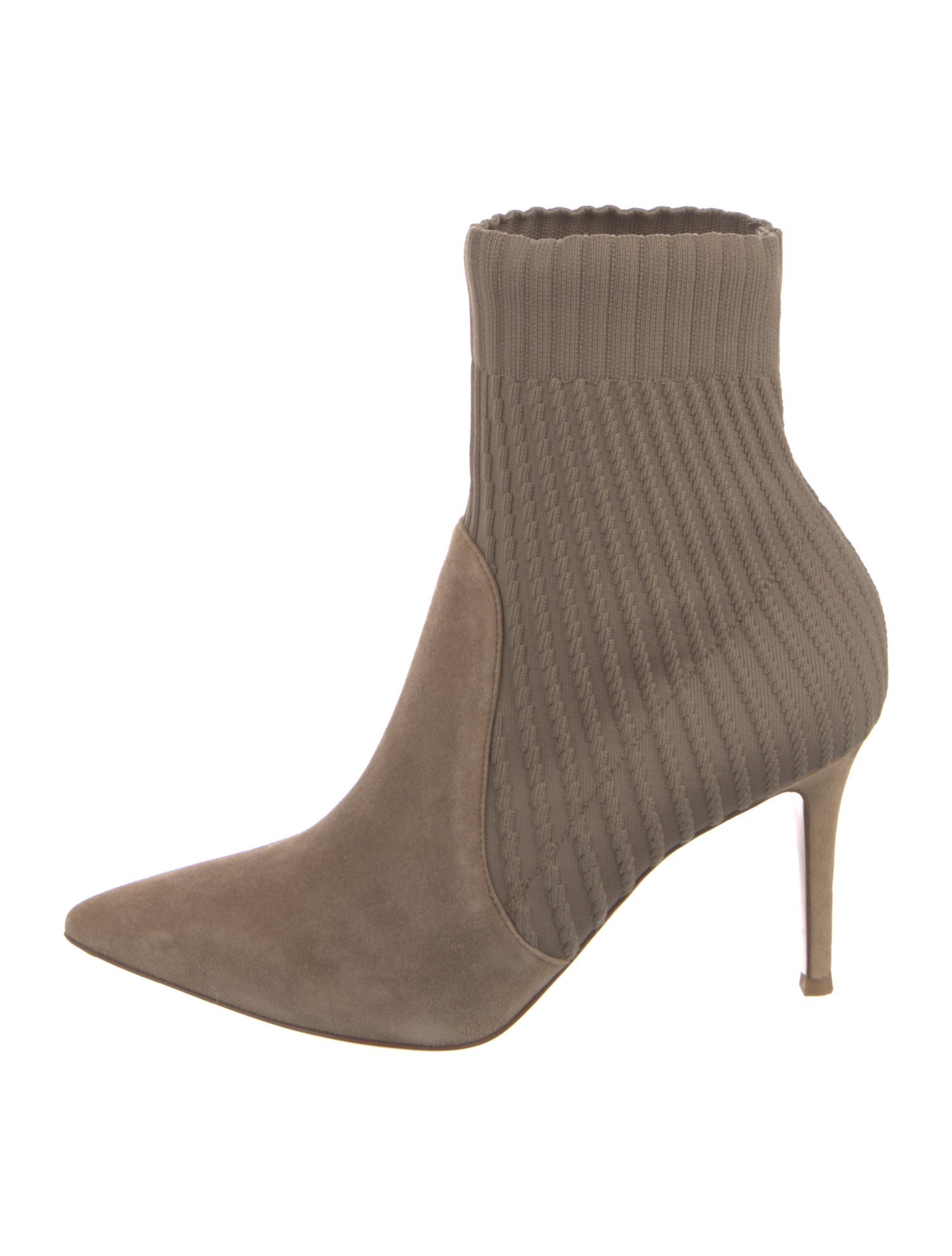 Gianvito Rossi Suede Sock Boots