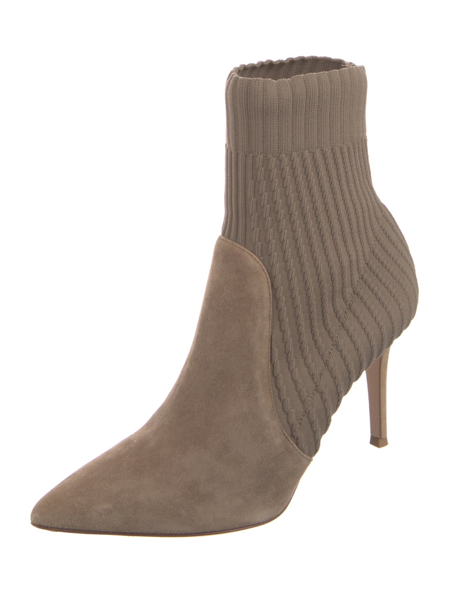 Gianvito Rossi Suede Sock Boots