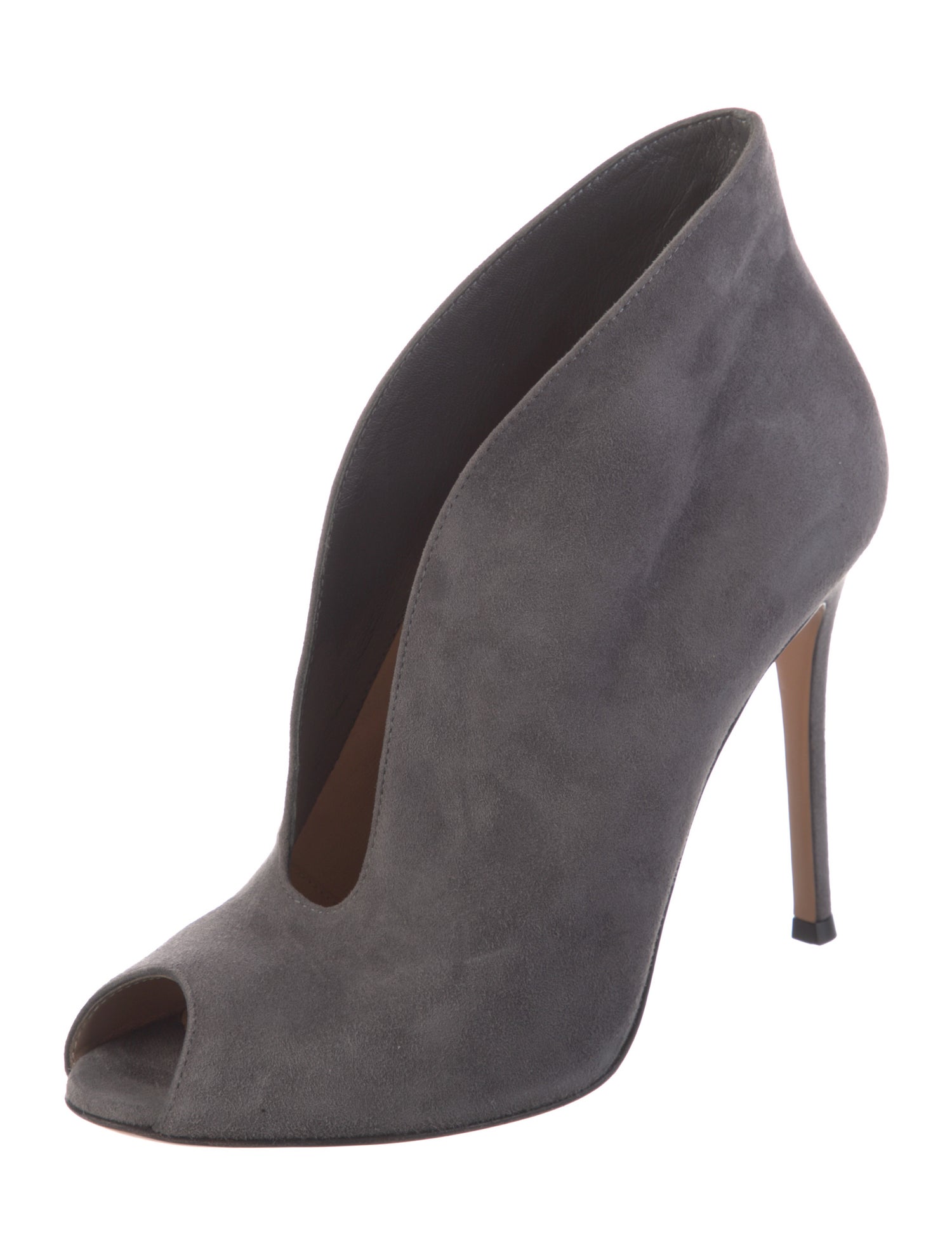 Gianvito Rossi Suede D'Orsay Pumps