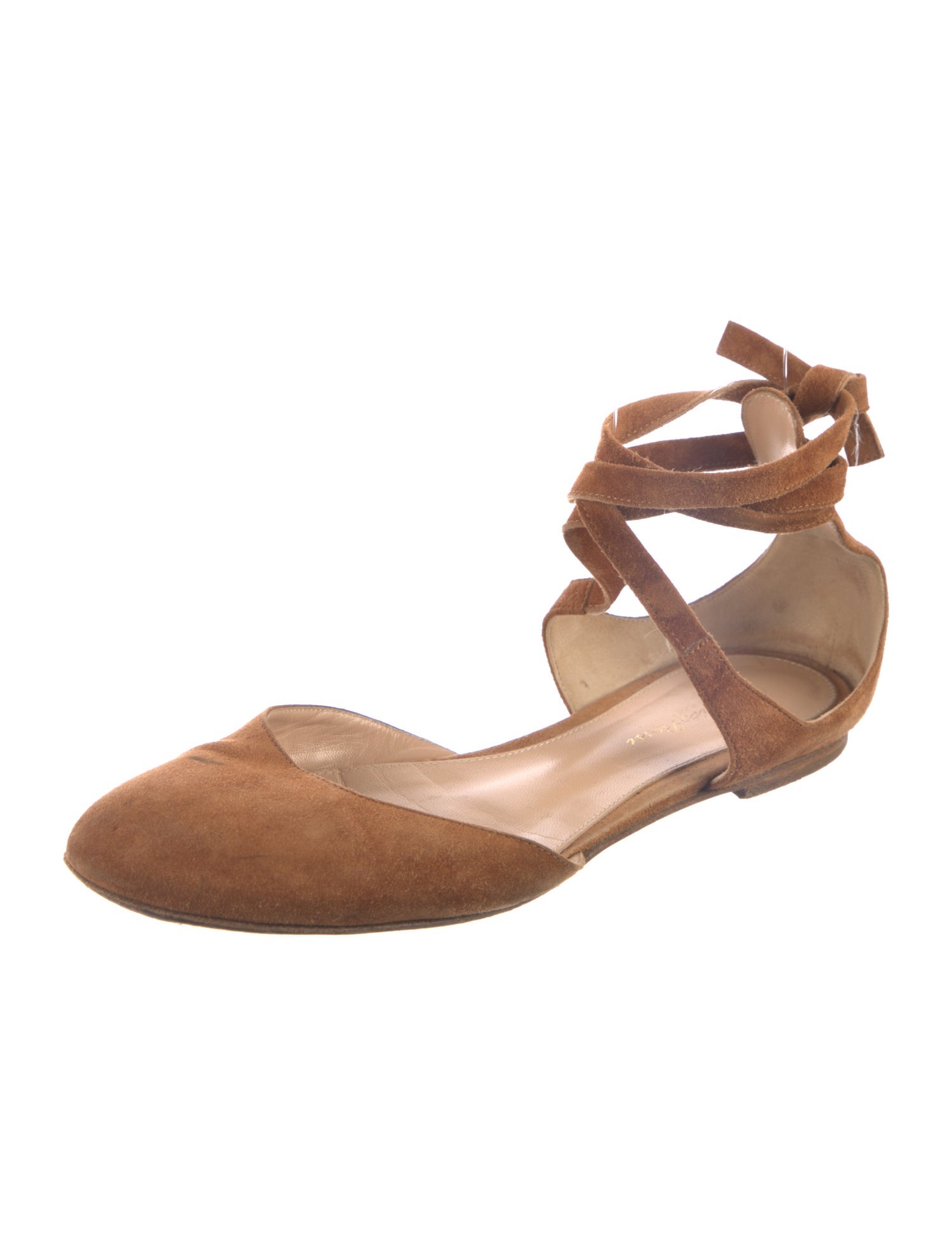 Gianvito Rossi Suede Flats