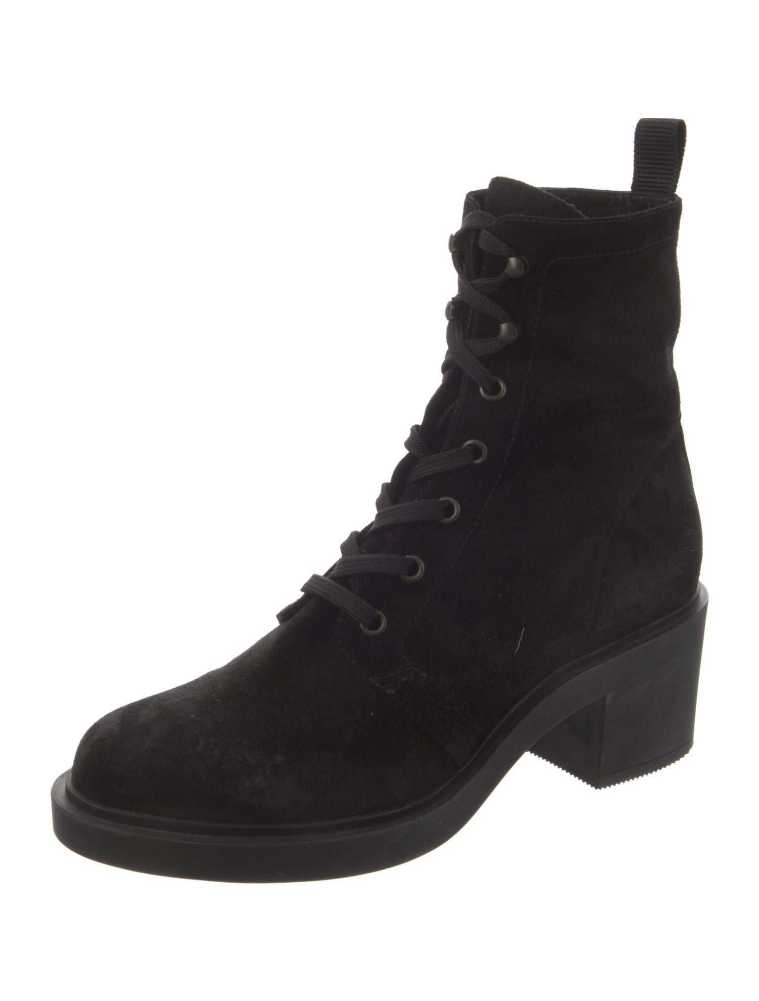 Gianvito Rossi Suede Combat Boots