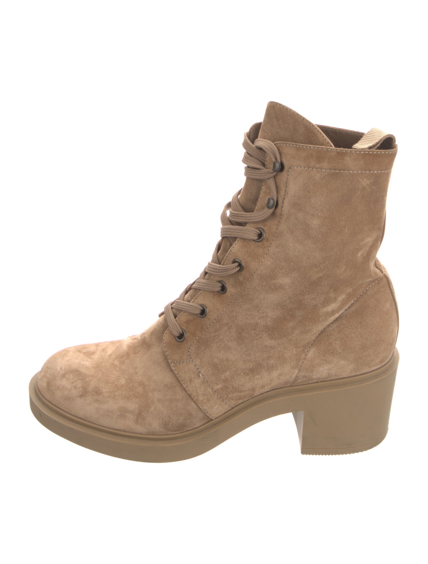 Gianvito Rossi Suede Combat Boots