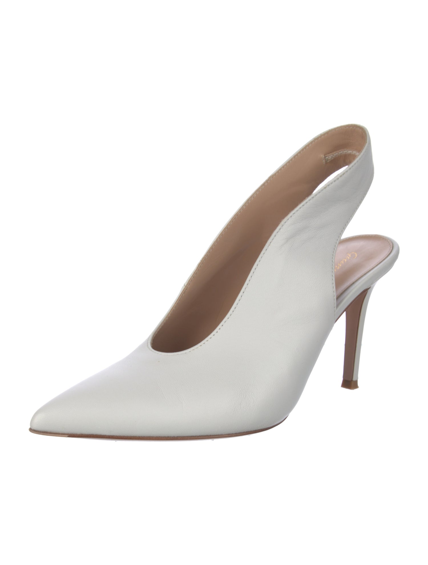 Gianvito Rossi Leather Slingback Pumps