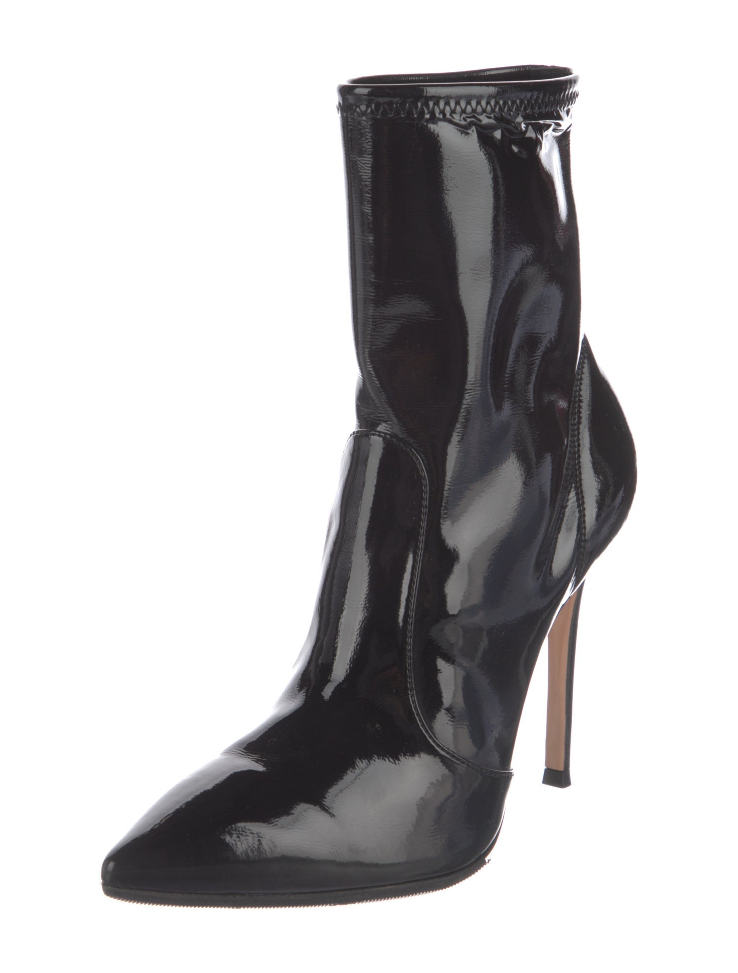 Gianvito Rossi Patent Leather Sock Boots