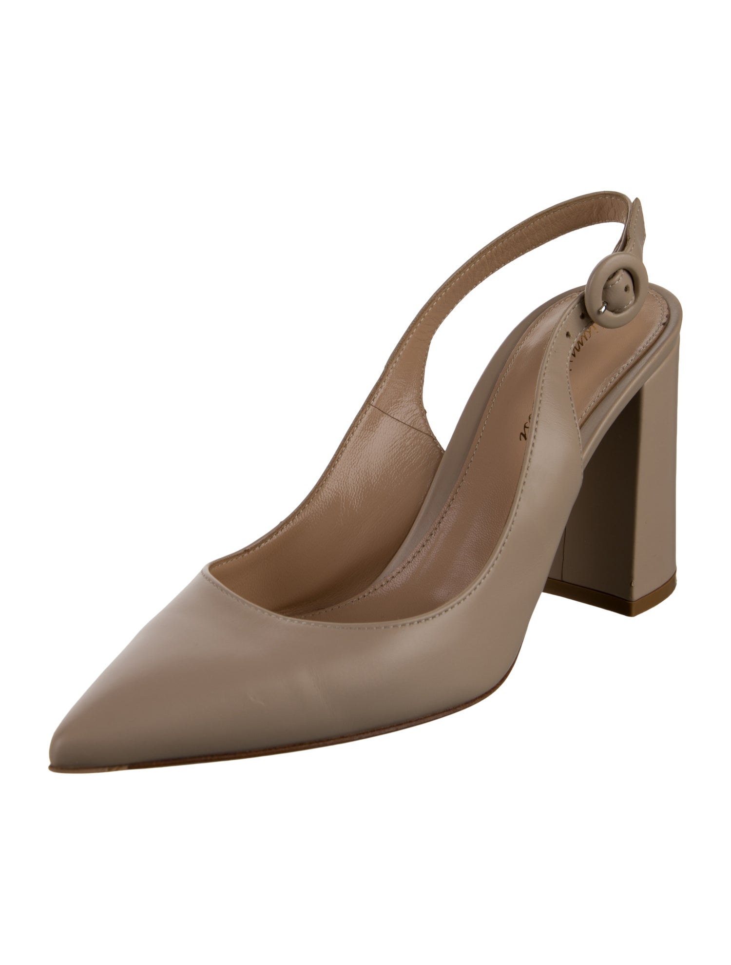 Gianvito Rossi Leather Slingback Pumps