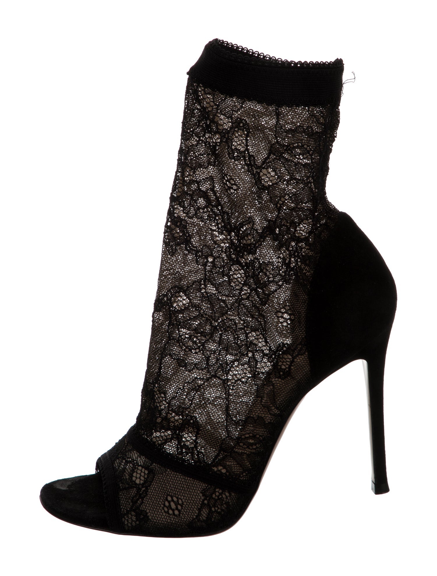 Gianvito Rossi Lace Lace Pattern Sock Boots