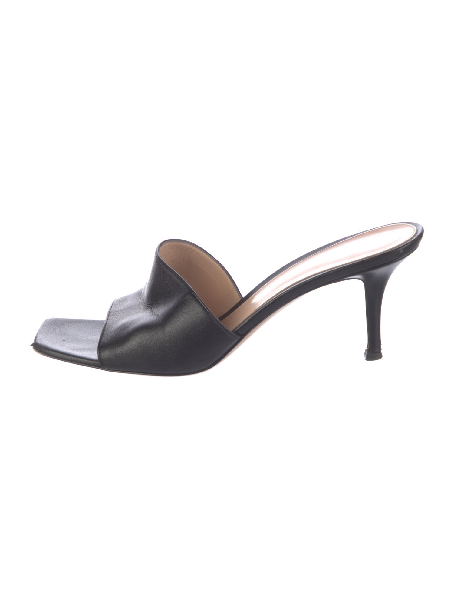 Gianvito Rossi Leather Slides