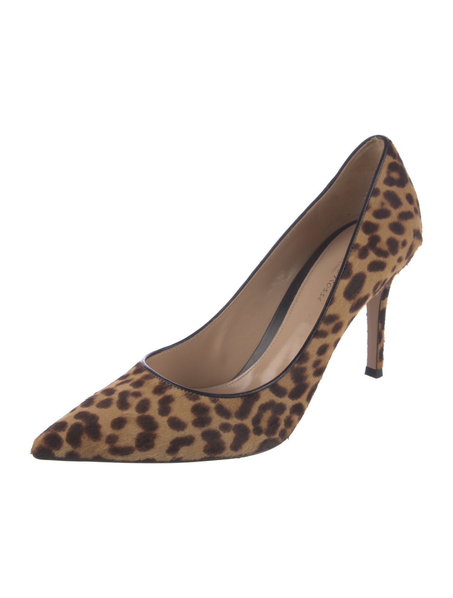 Gianvito Rossi Ponyhair Animal Print Pumps