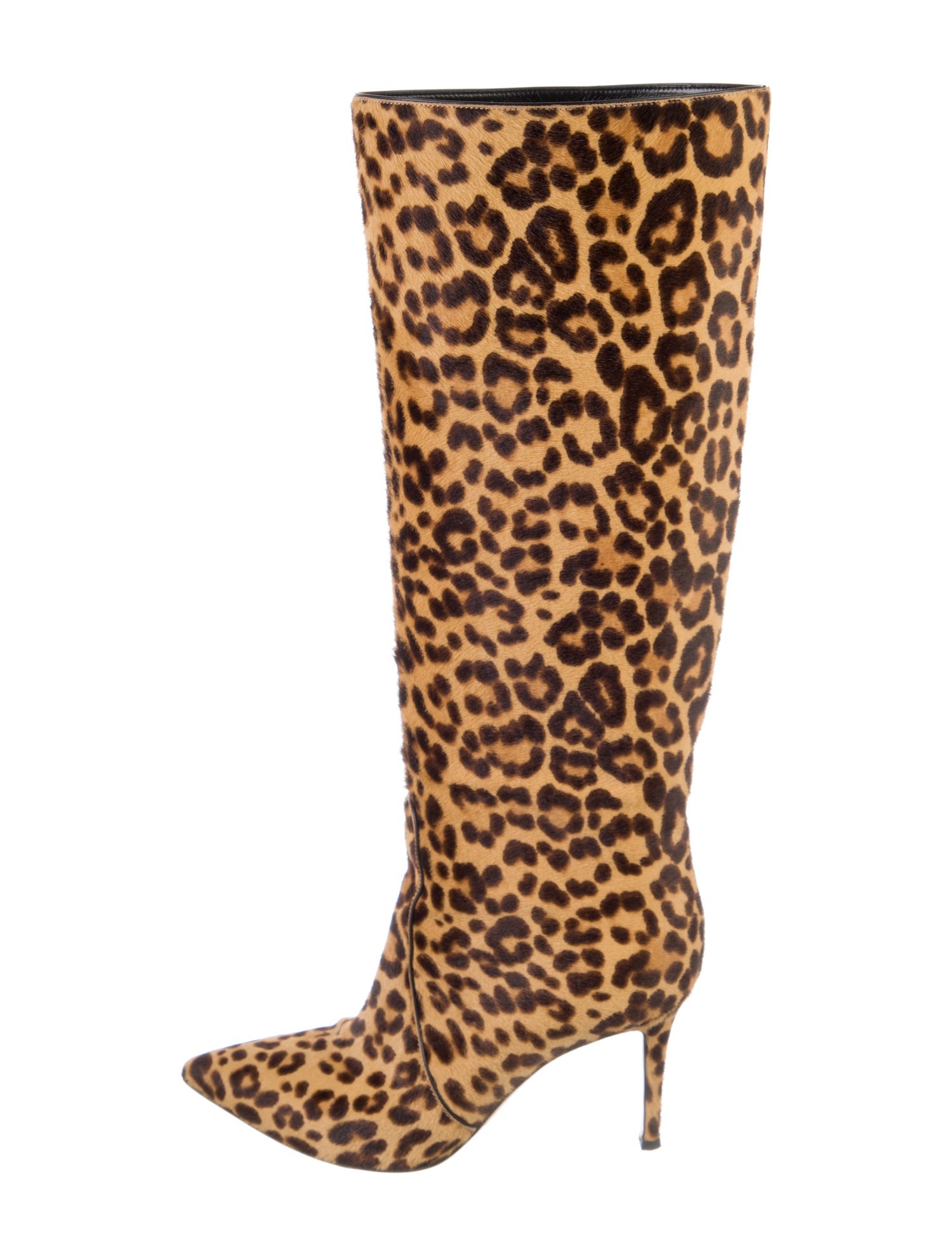 Gianvito Rossi Ponyhair Animal Print Boots